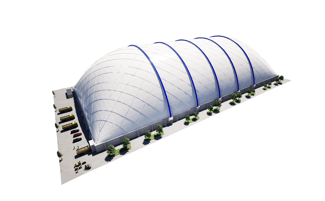 工業倉儲氣膜、體育娛樂氣膜等氣膜建筑的特點